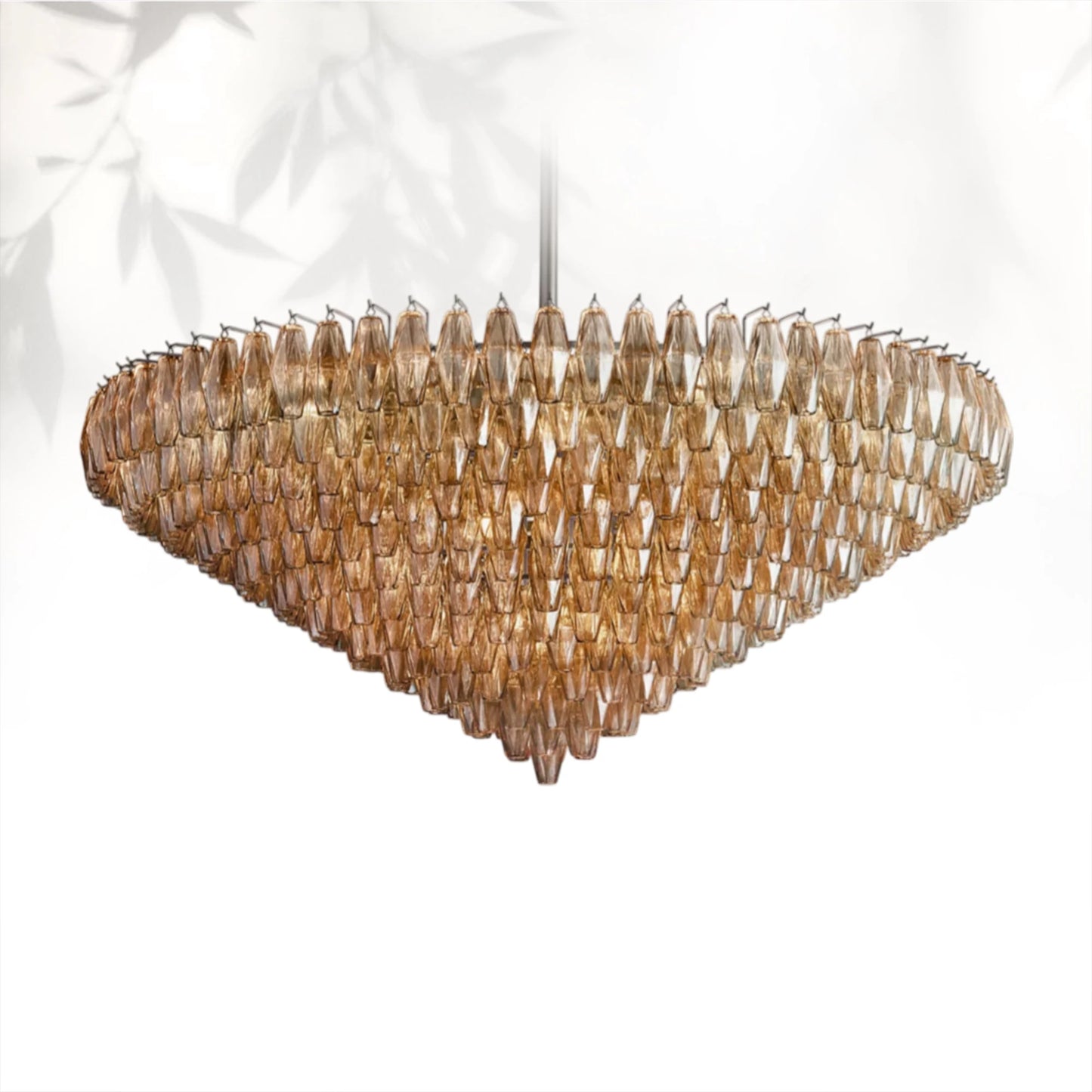 Chiaravalle Glass Tiered Round Chandelier 37" 47" 62"