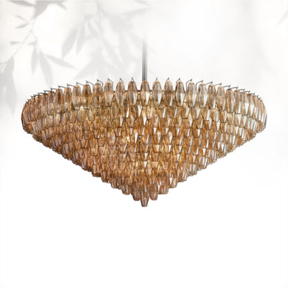 Chiaravalle Glass Tiered Round Chandelier 37" 47" 62"