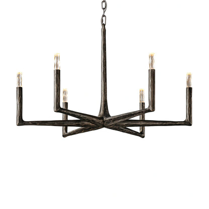 Thaddeas Forged Round Chandelier 12"/36"/48"/60"/72"