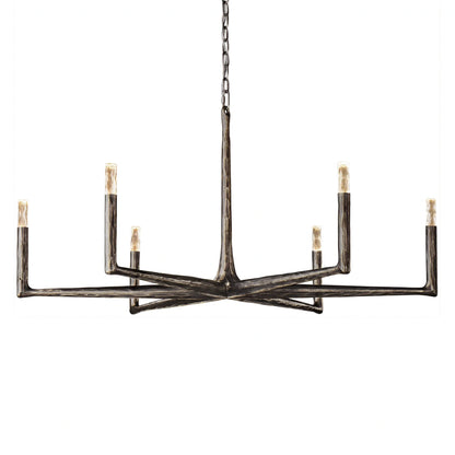 Thaddeas Forged Round Chandelier 12"/36"/48"/60"/72"