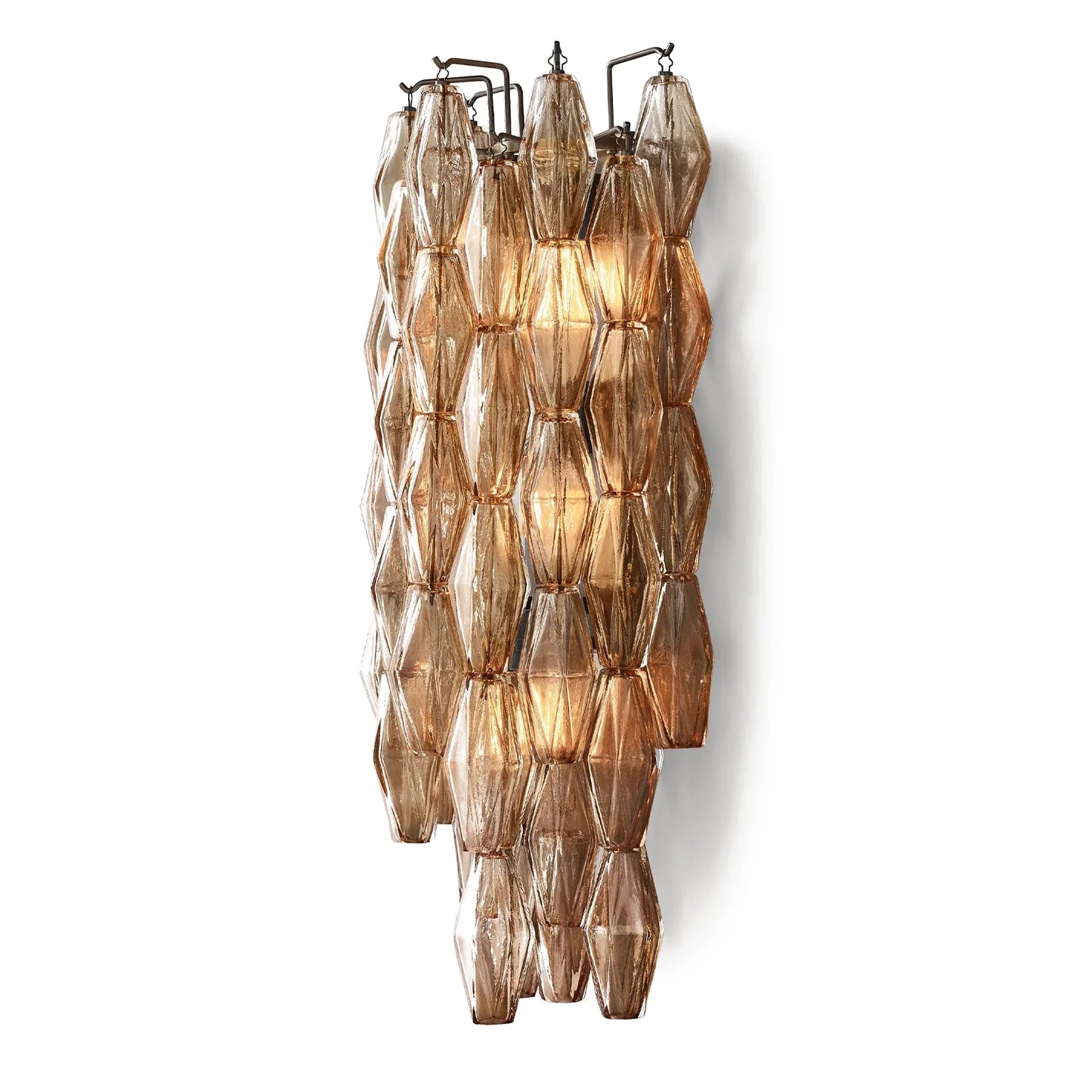 Chiaravalle Glass Short Wall Sconce 19", 30"