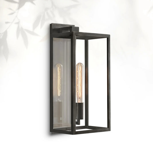 Bickman Outdoor Square Lantern Wall Sconce 18"21"28"