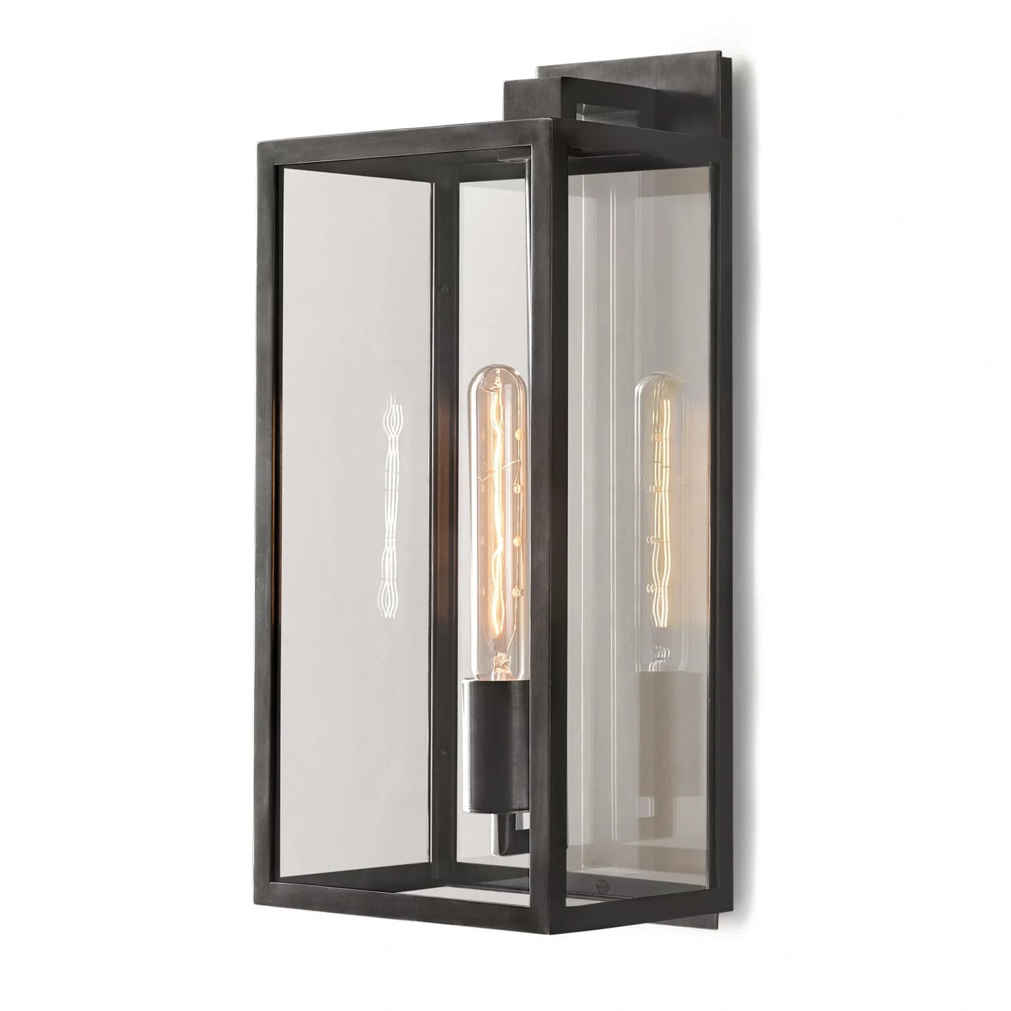 Baker Outdoor Square Lantern Wall Sconce 18"21"28"