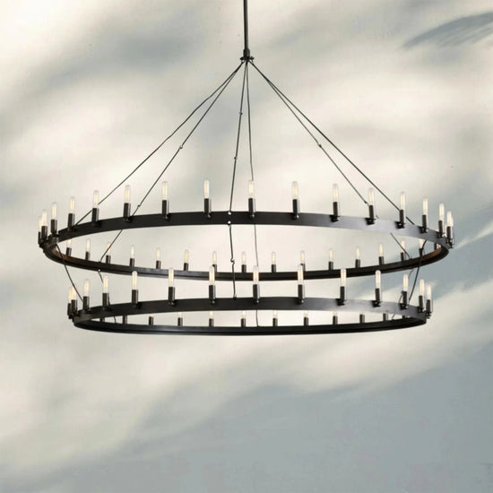 Celestine Vintage Filament 2-Tier Chandelier