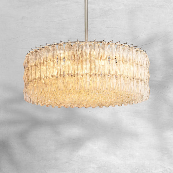 Cyra Clear Glass Round Chandelier