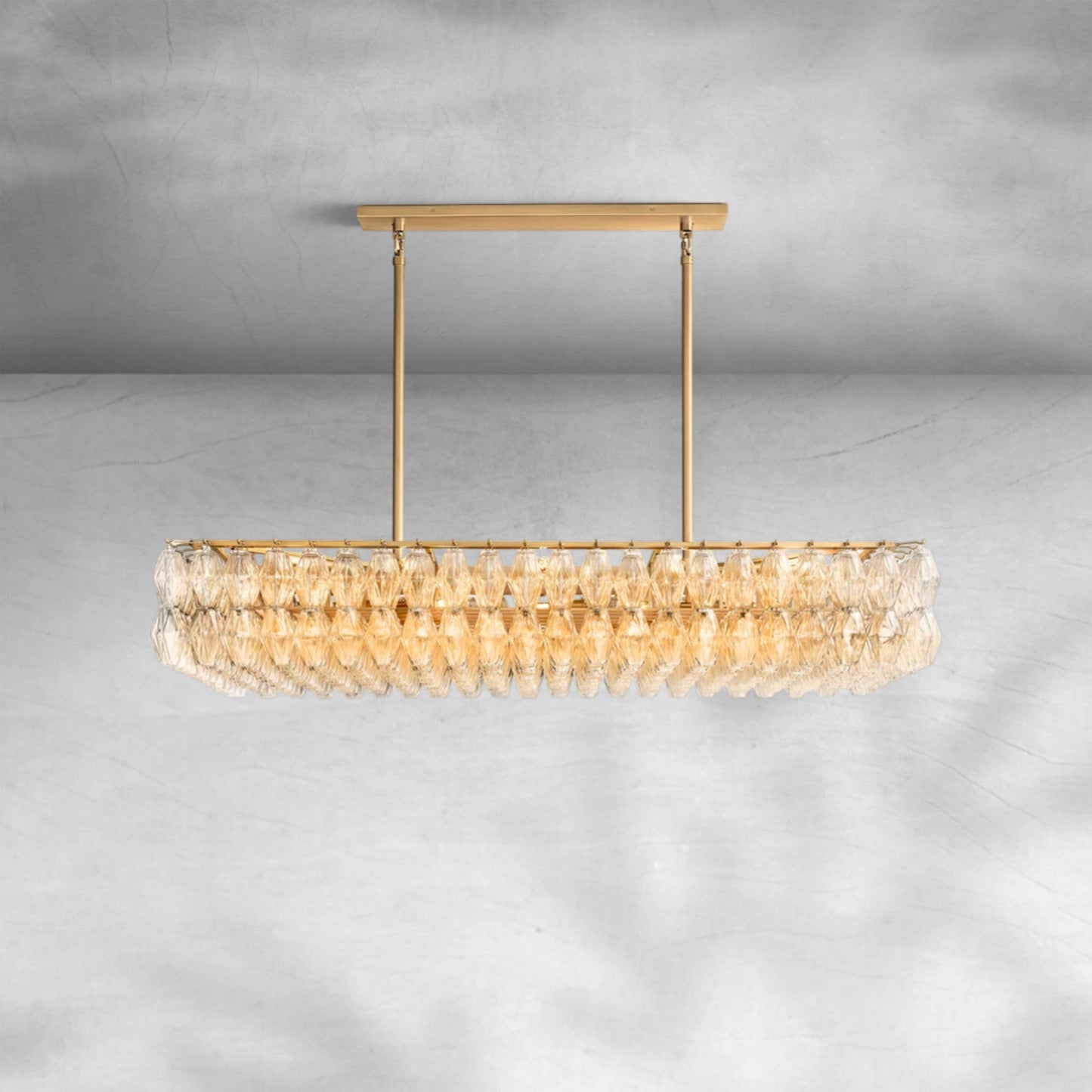 Cyra Square Chandelier 2-Tier