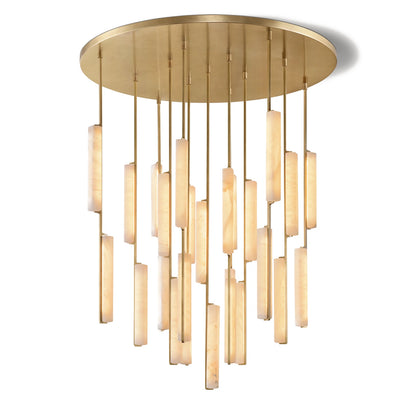 Oudubon Alabaster Round Chandelier