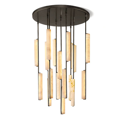 Oudubon Alabaster Round Chandelier