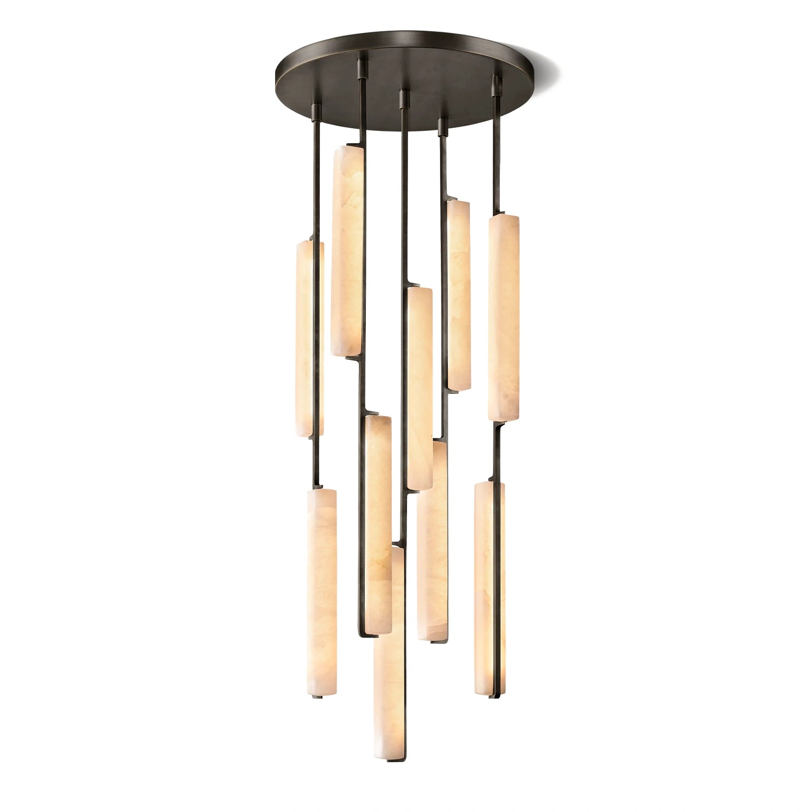 Oudubon Alabaster Round Chandelier