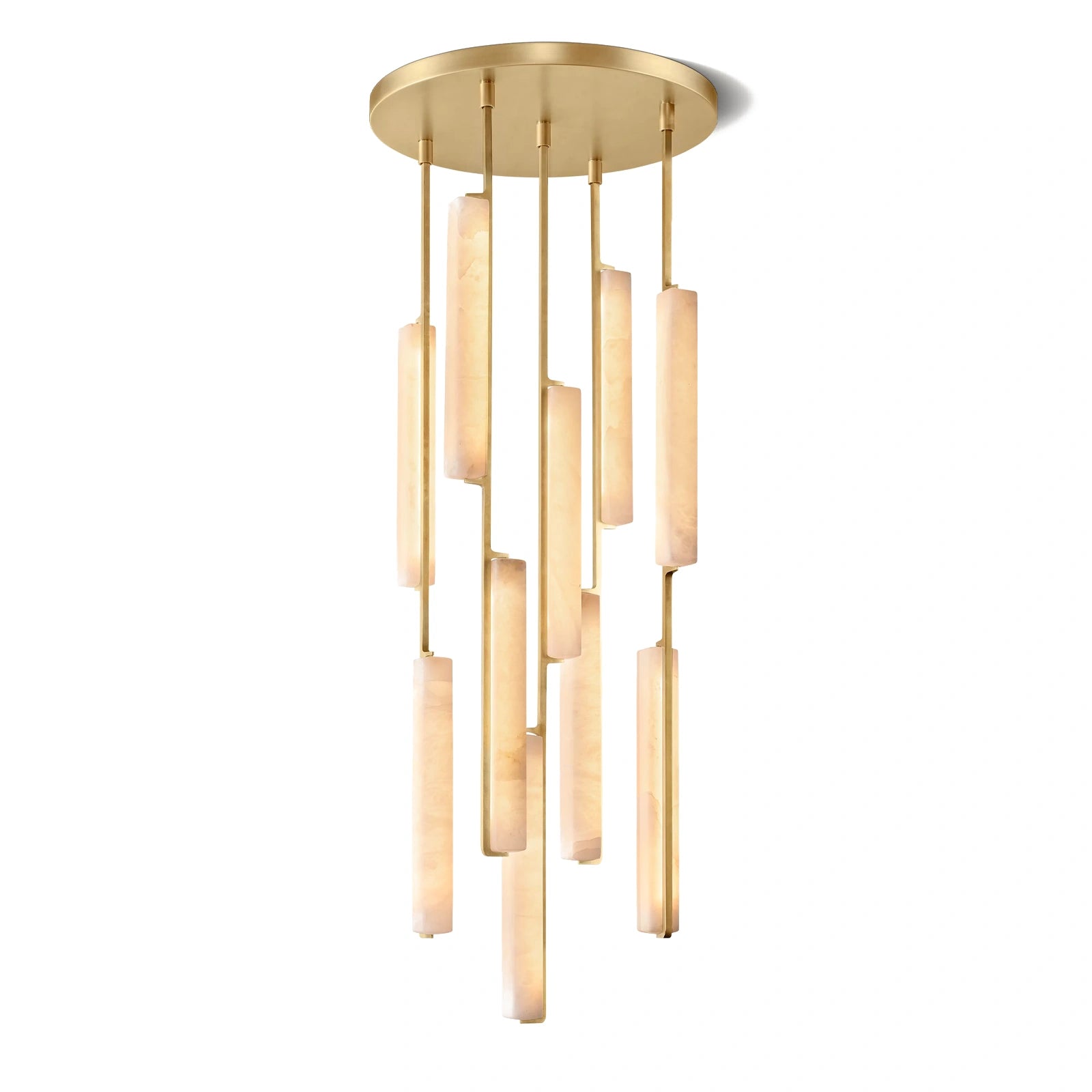 Oudubon Alabaster Round Chandelier
