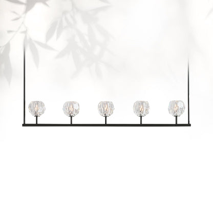 Boule Do Cristal Glass Linear Chandelier