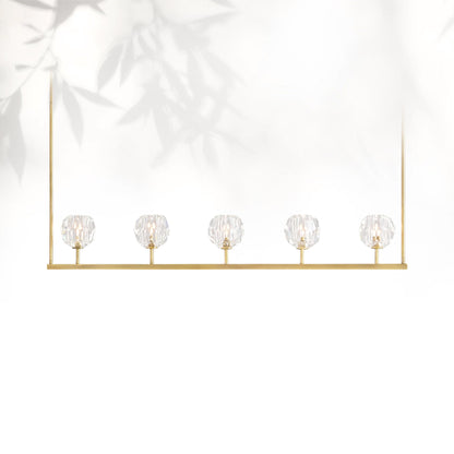 Boule Do Cristal Glass Linear Chandelier