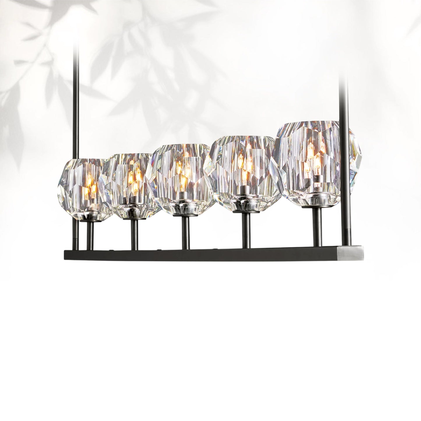 Boule Do Cristal Glass Linear Chandelier
