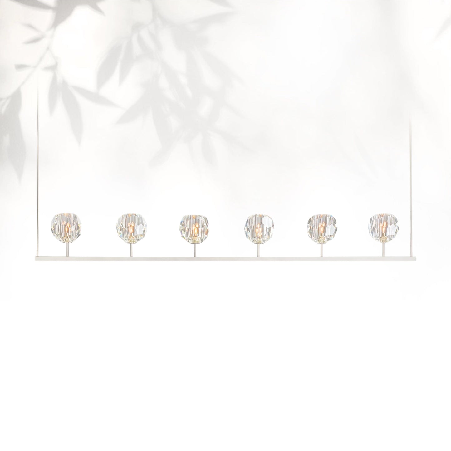 Boule Do Cristal Glass Linear Chandelier