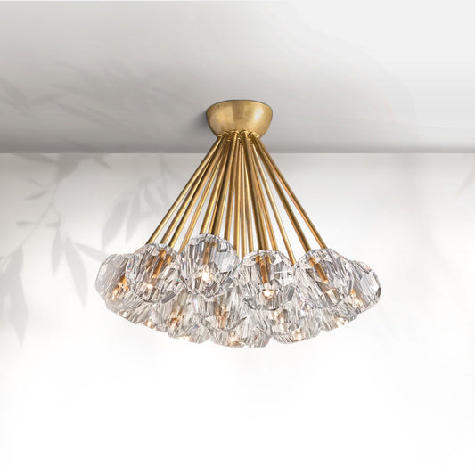 Boule Do Crystal Glass Flushmount