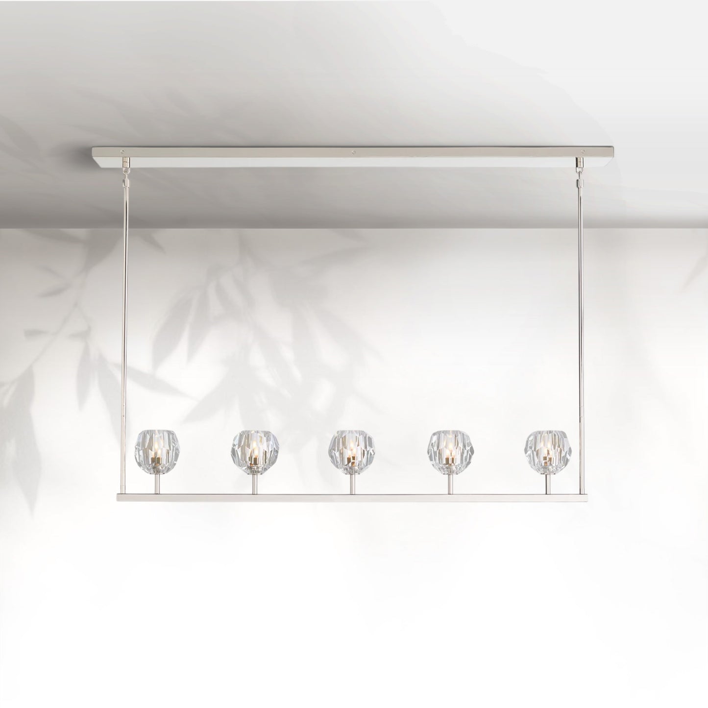 Boule Do Cristal Glass Linear Chandelier
