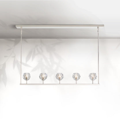 Boule Do Cristal Glass Linear Chandelier