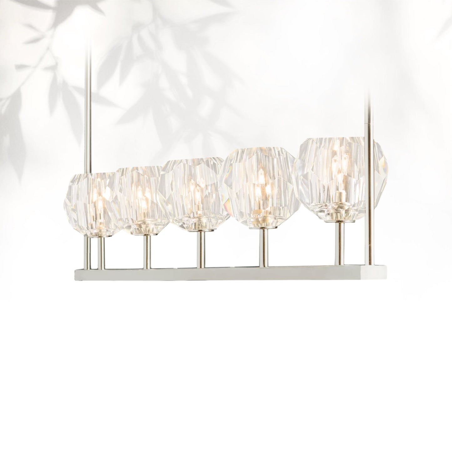 Boule Do Cristal Glass Linear Chandelier