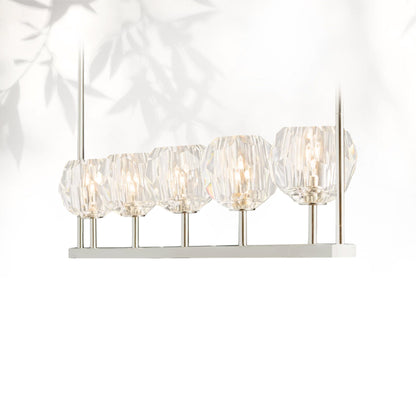 Boule Do Cristal Glass Linear Chandelier