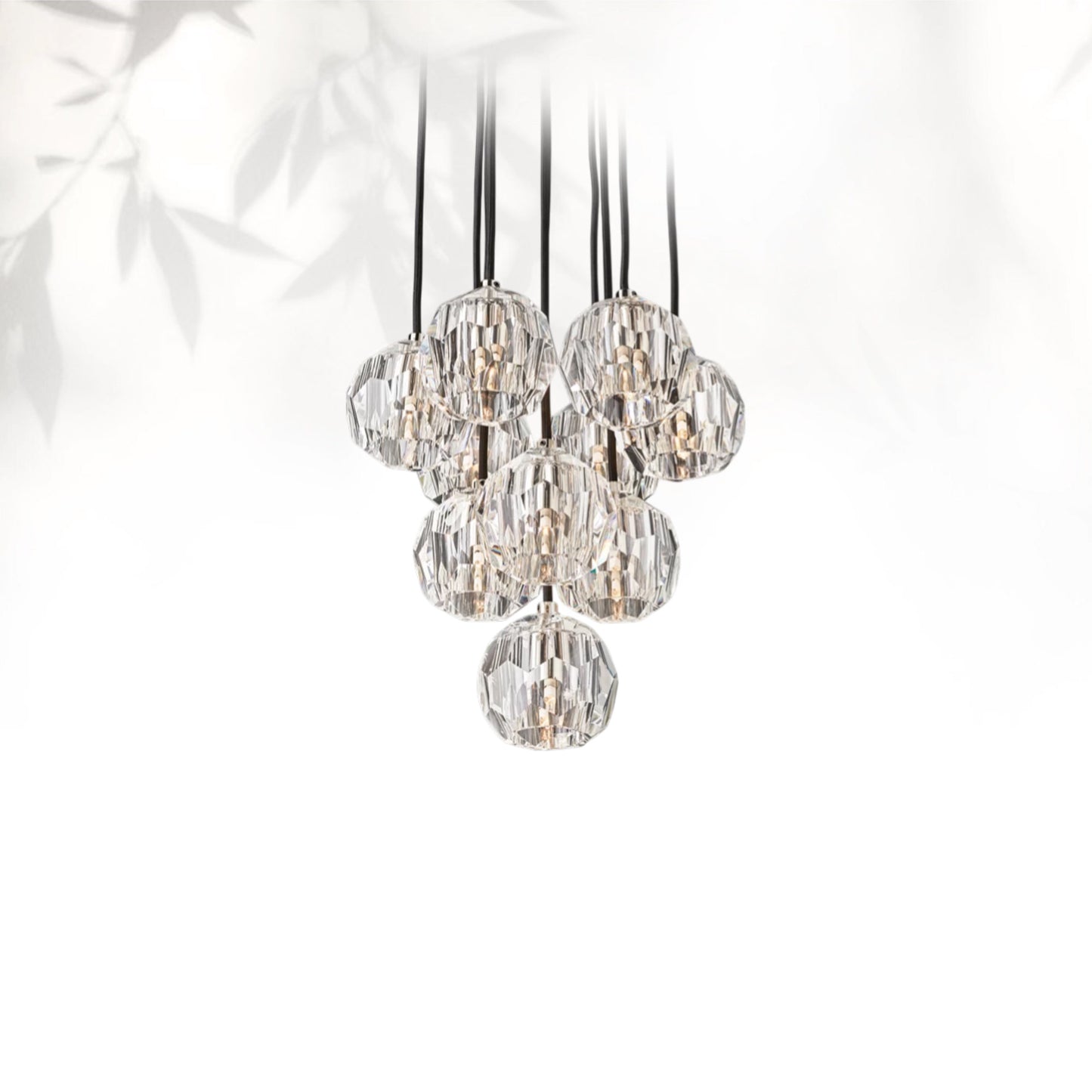 Boule Do Crystal Cluster Round Chandelier