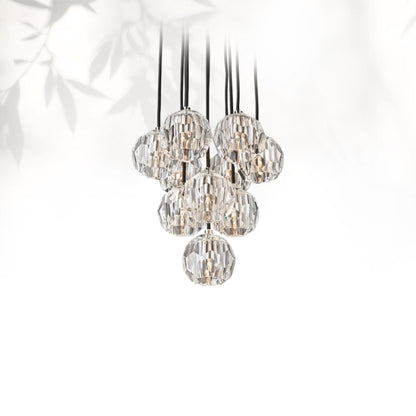 Boule Do Crystal Cluster Round Chandelier