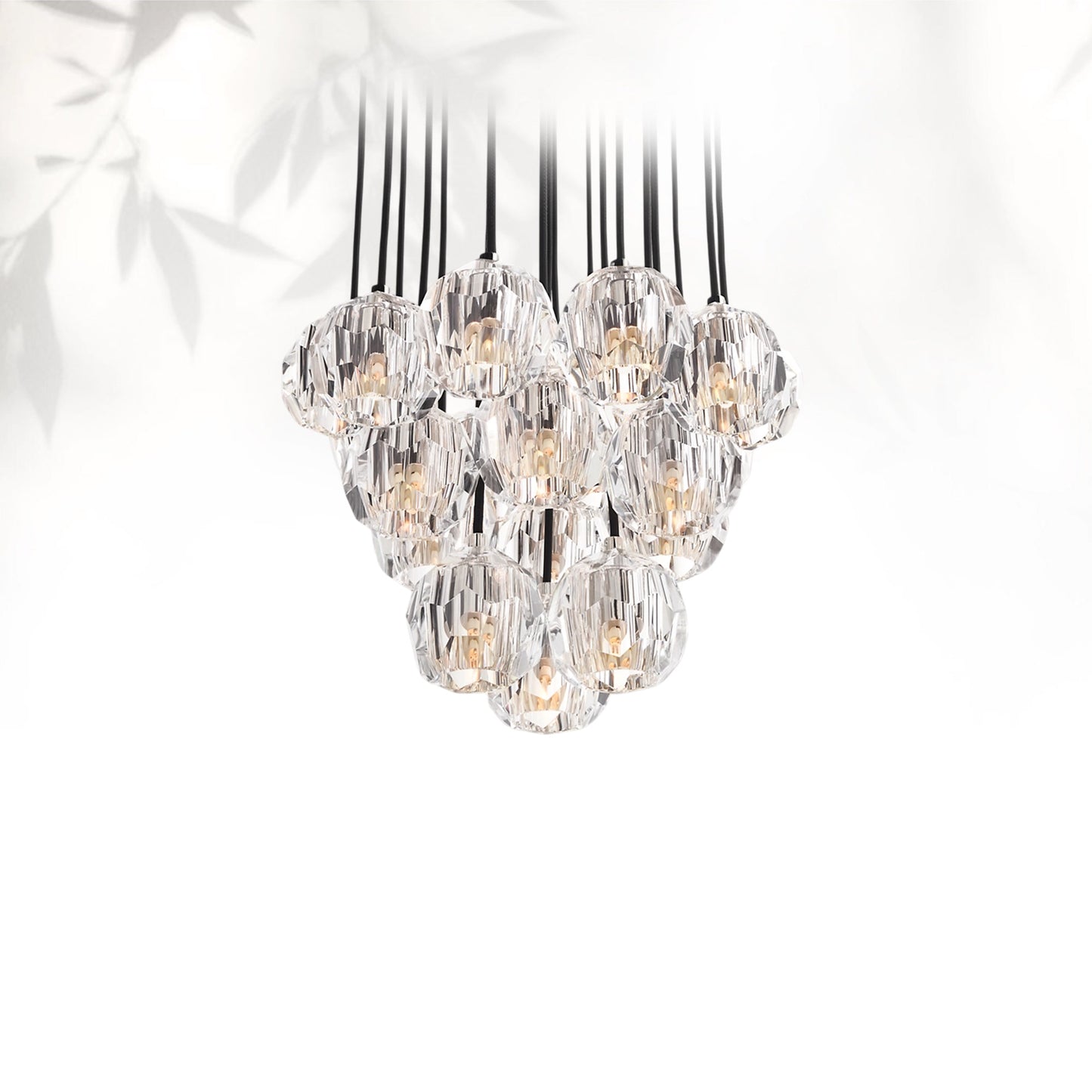 Boule Do Crystal Cluster Round Chandelier