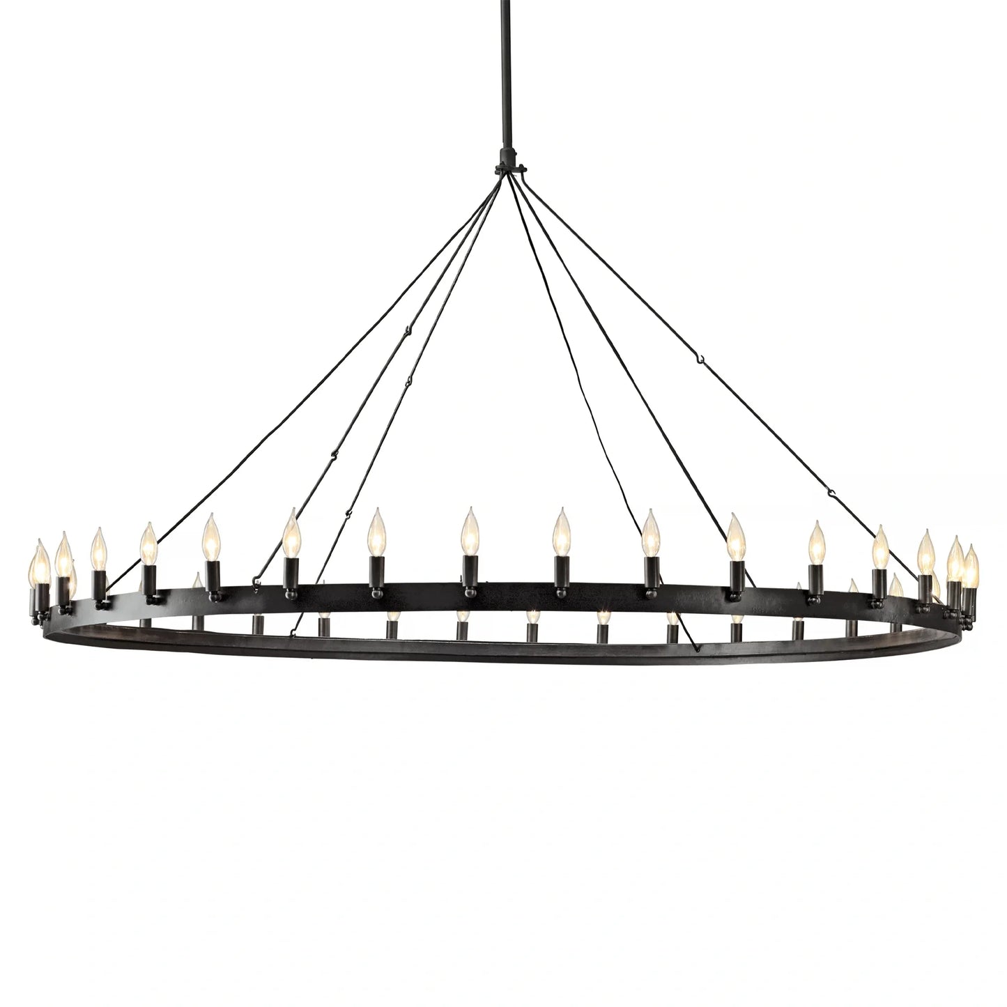 Camins Vintage Candelabra Round Chandelier