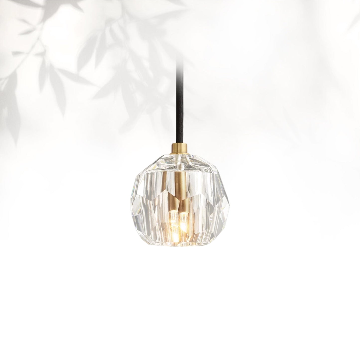 Boule Do Cristal Glass Pendant 5"D