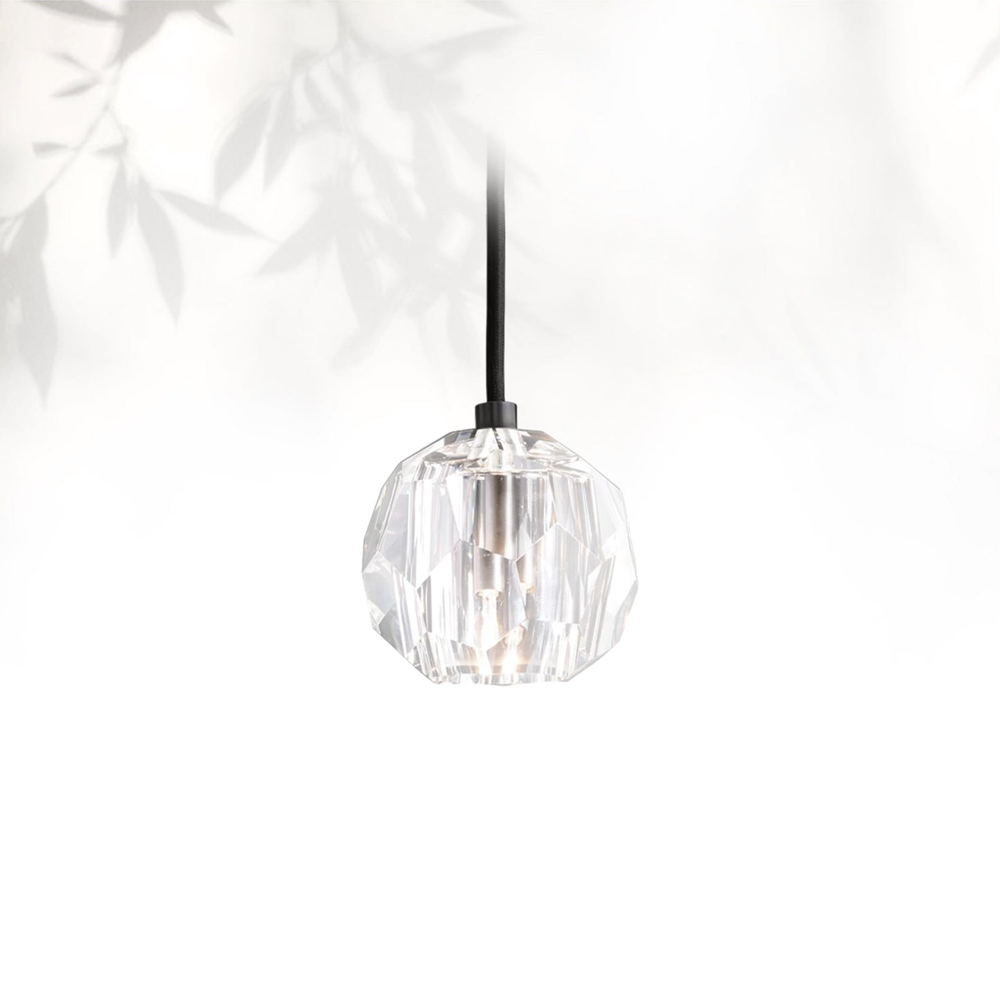 Boule Do Cristal Glass Pendant 5"D