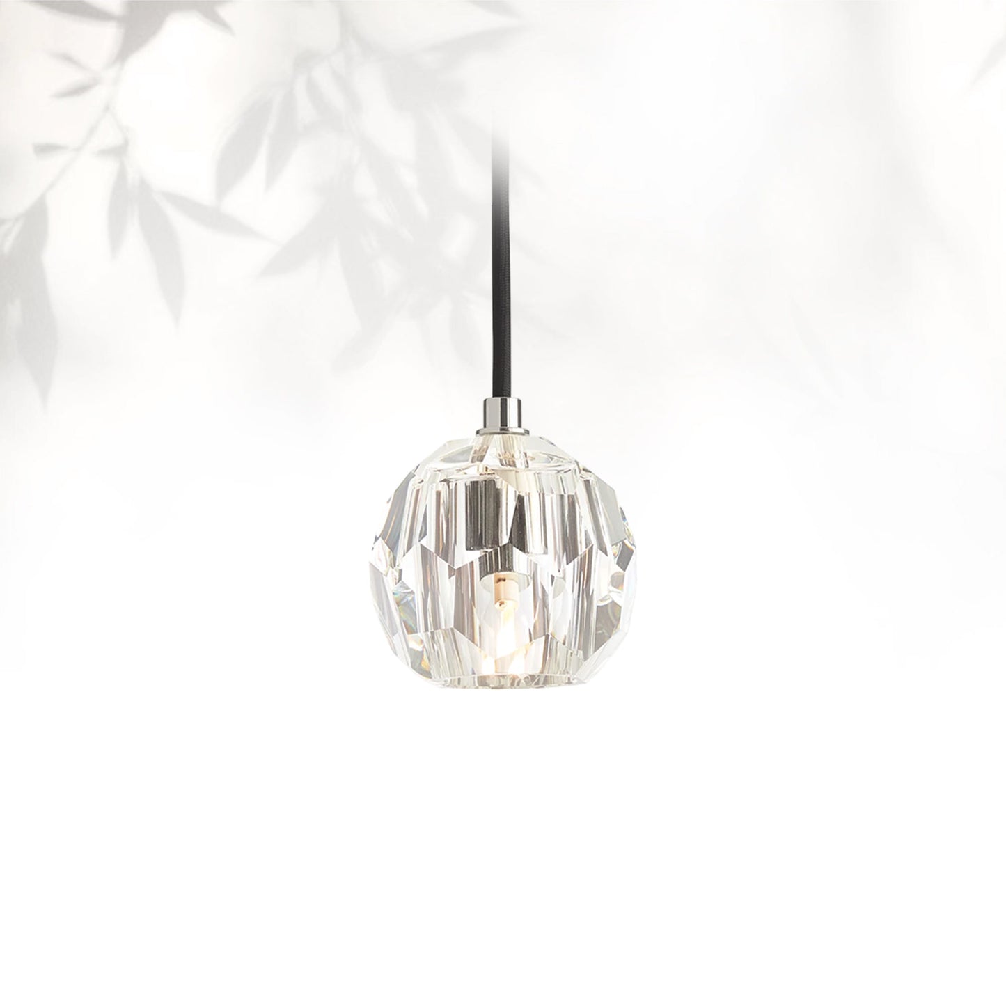 Boule Do Cristal Glass Pendant 5"D