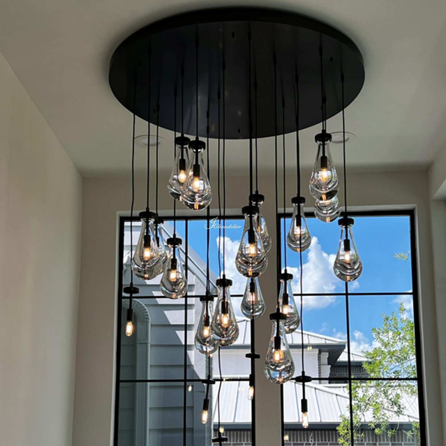Soltaire Raindrops Round Chandelier