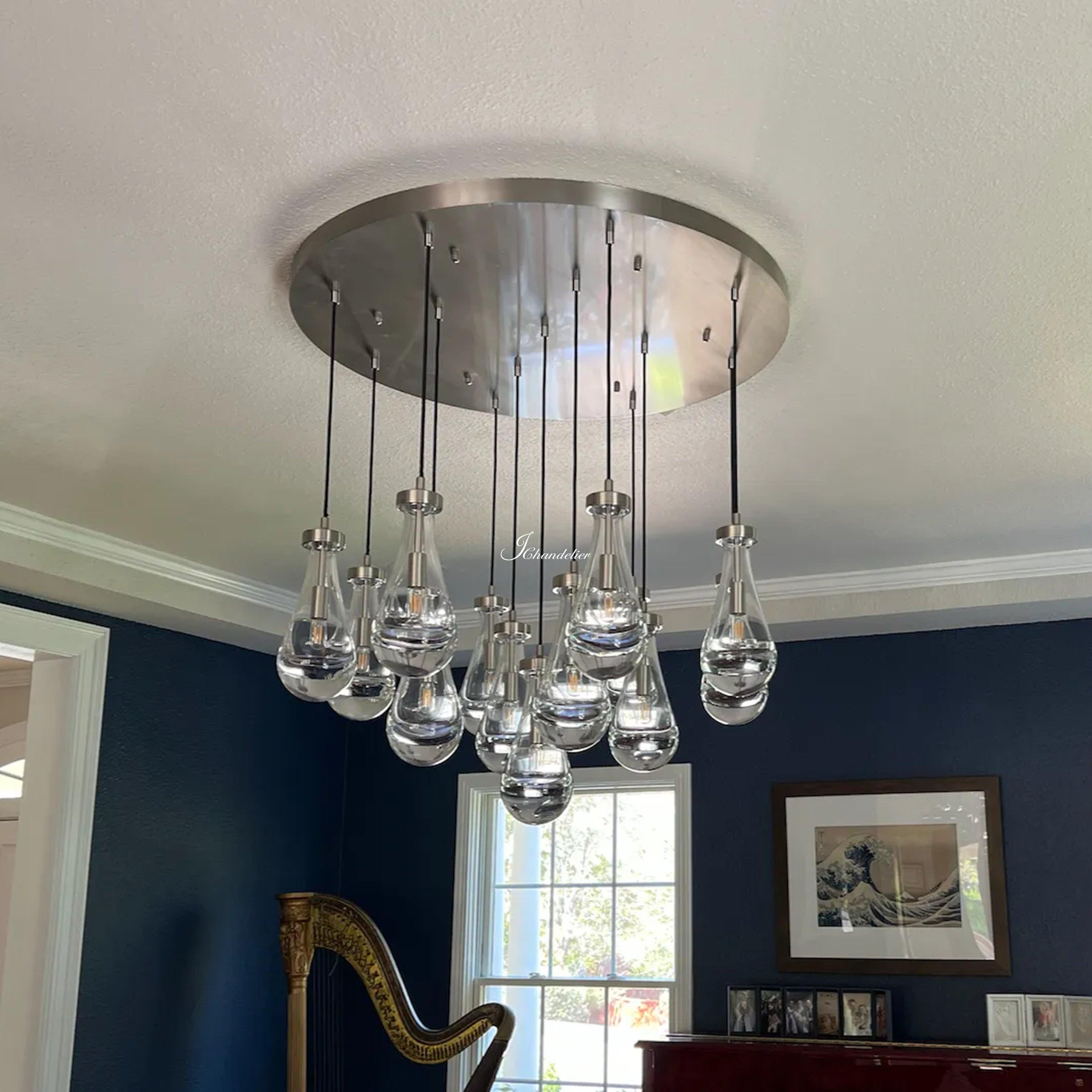 Soltaire Raindrops Round Chandelier