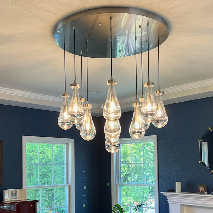 Soltaire Raindrops Round Chandelier