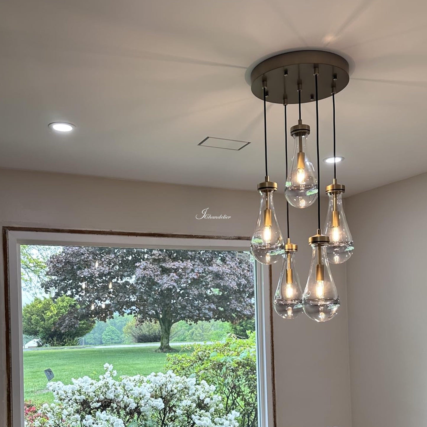 Soltaire Raindrops Round Chandelier