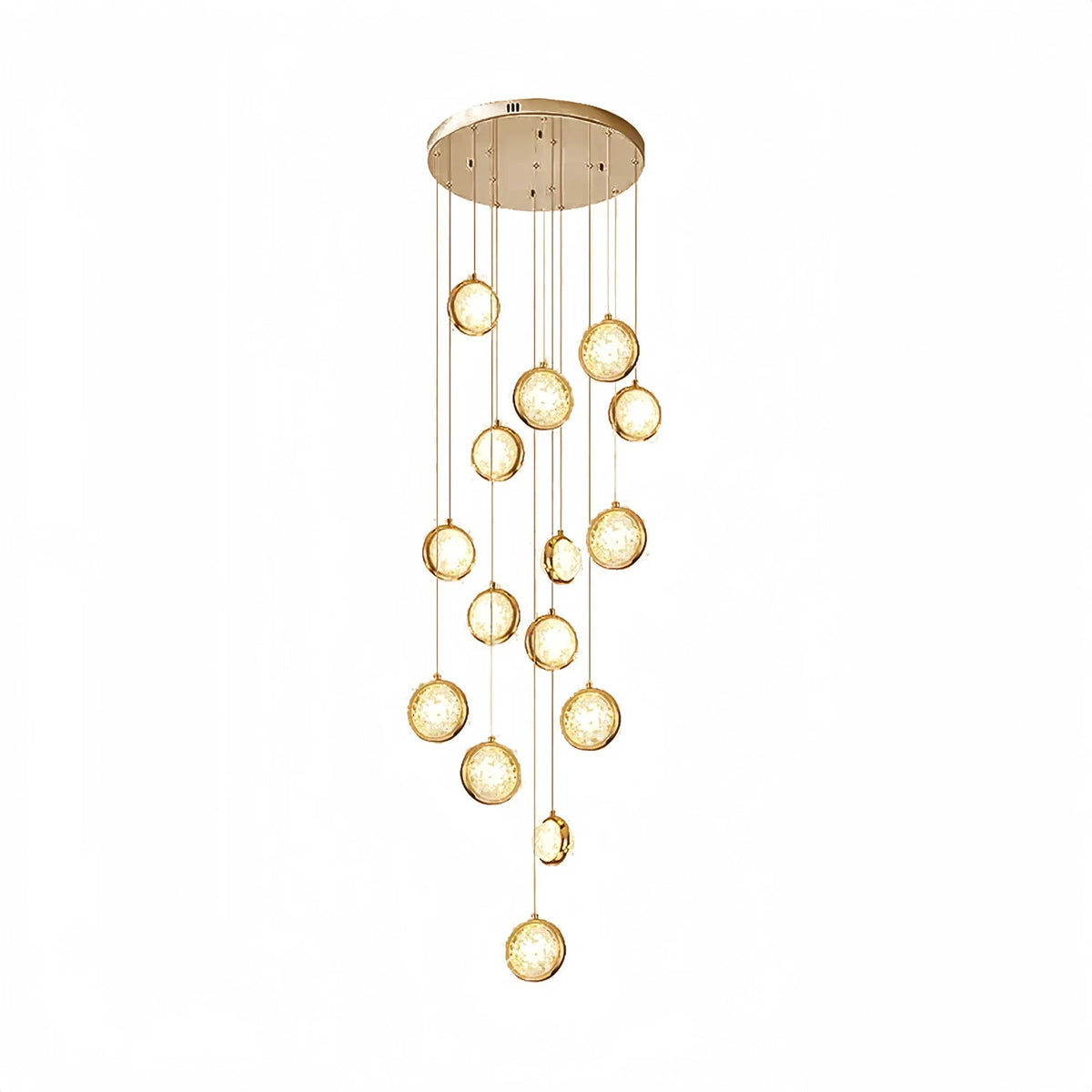 Reina Crystal Long Chandelier
