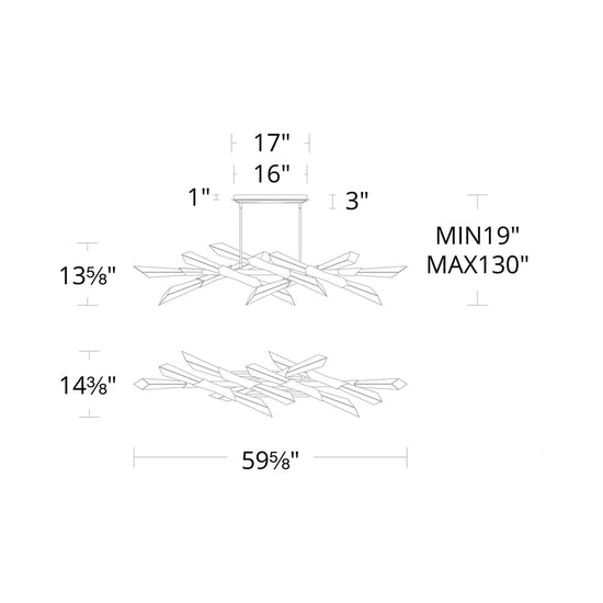 Solitude Linear LED Pendant Light