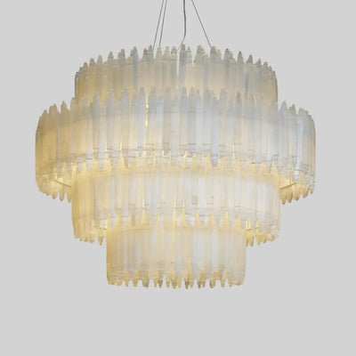 Selenine Layer Round Chandelier - Lightings Menu