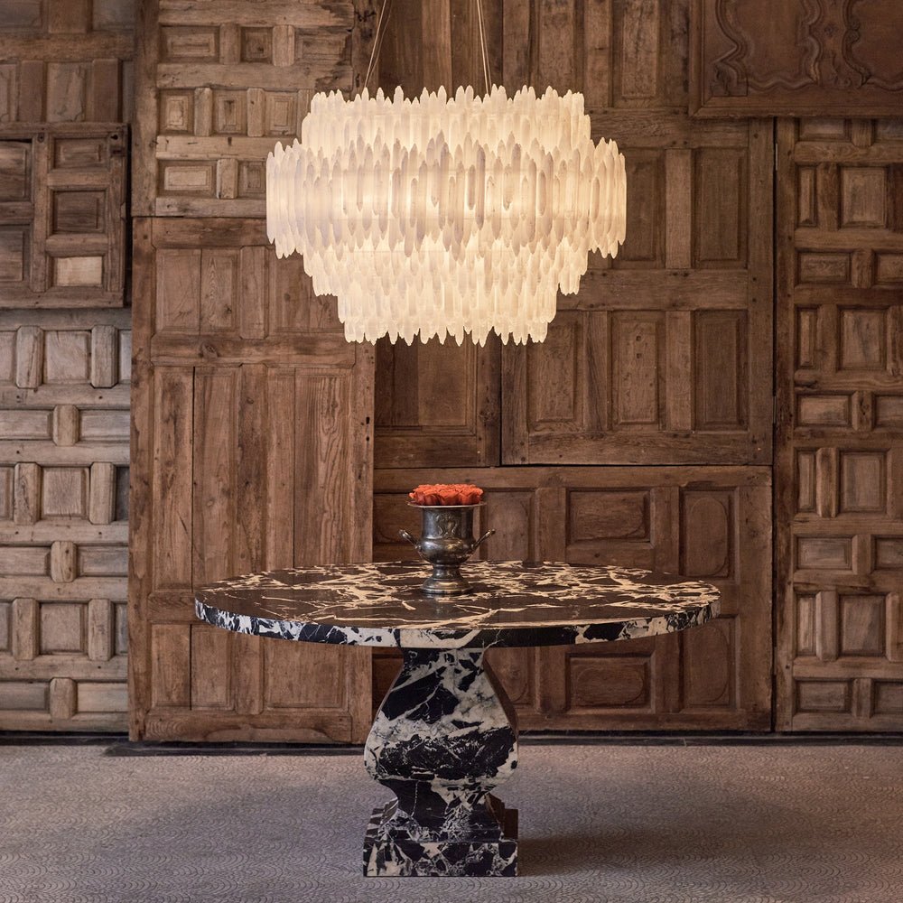Selenine Layer Round Chandelier - Lightings Menu