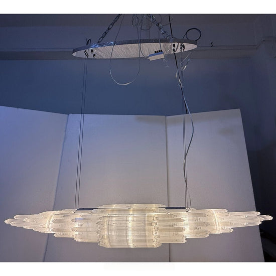 Selenine Small Chandelier 47"W - Lightings Menu