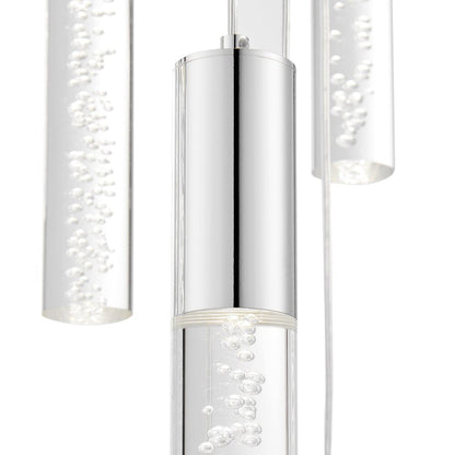 Sparkling Night Cylinder Chandelier 13 Light - Lightings Menu