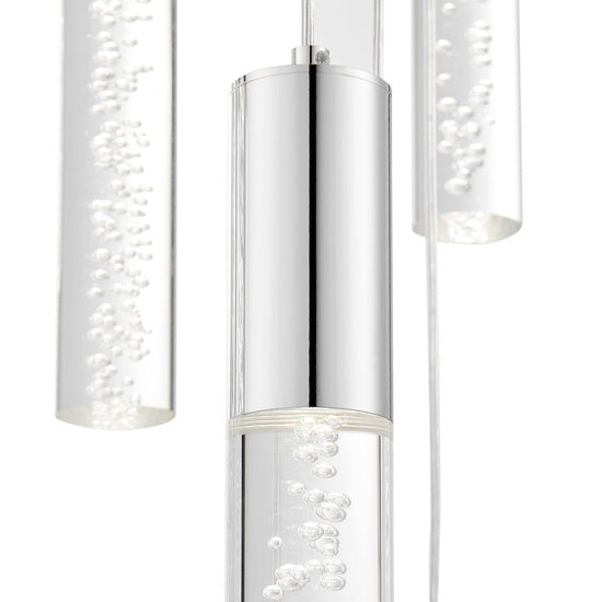 Sparkling Night Cylinder Chandelier 13 Light - Lightings Menu