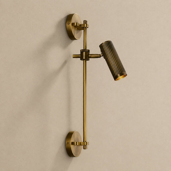 Spot Rail Wall Lamp,6.7~ 9.4-Inch x H 21.7~28-Inch, Bronze for Living Room