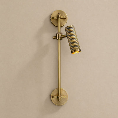 Spot Rail Wall Lamp,6.7~ 9.4-Inch x H 21.7~28-Inch, Bronze for Living Room