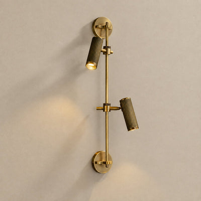 Spot Rail Wall Lamp,6.7~ 9.4-Inch x H 21.7~28-Inch, Bronze for Living Room