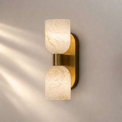 Tricolordeer Symmetrical Dual Light Brass Wall Sconce