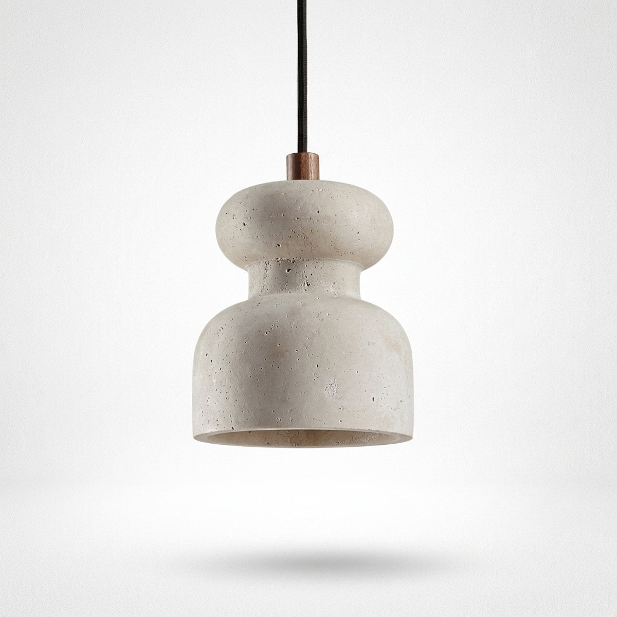 Natural Stone Double Sphere Pendant Lamp for Dining Room & Living Room