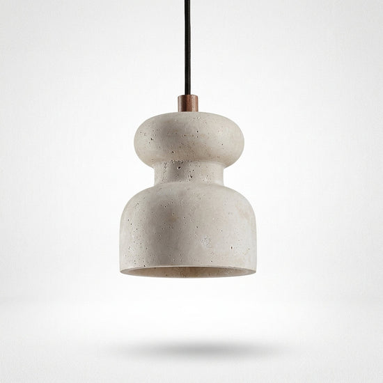 Natural Stone Double Sphere Pendant Lamp for Dining Room & Living Room