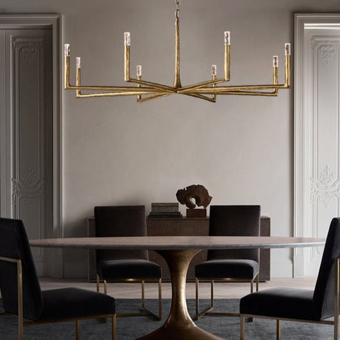 Thaddeas Forged Round Chandelier 12"/36"/48"/60"/72"