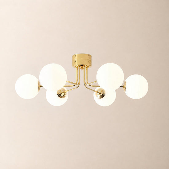 Tricolordeer Curved Multi-Light Ceiling Lamp