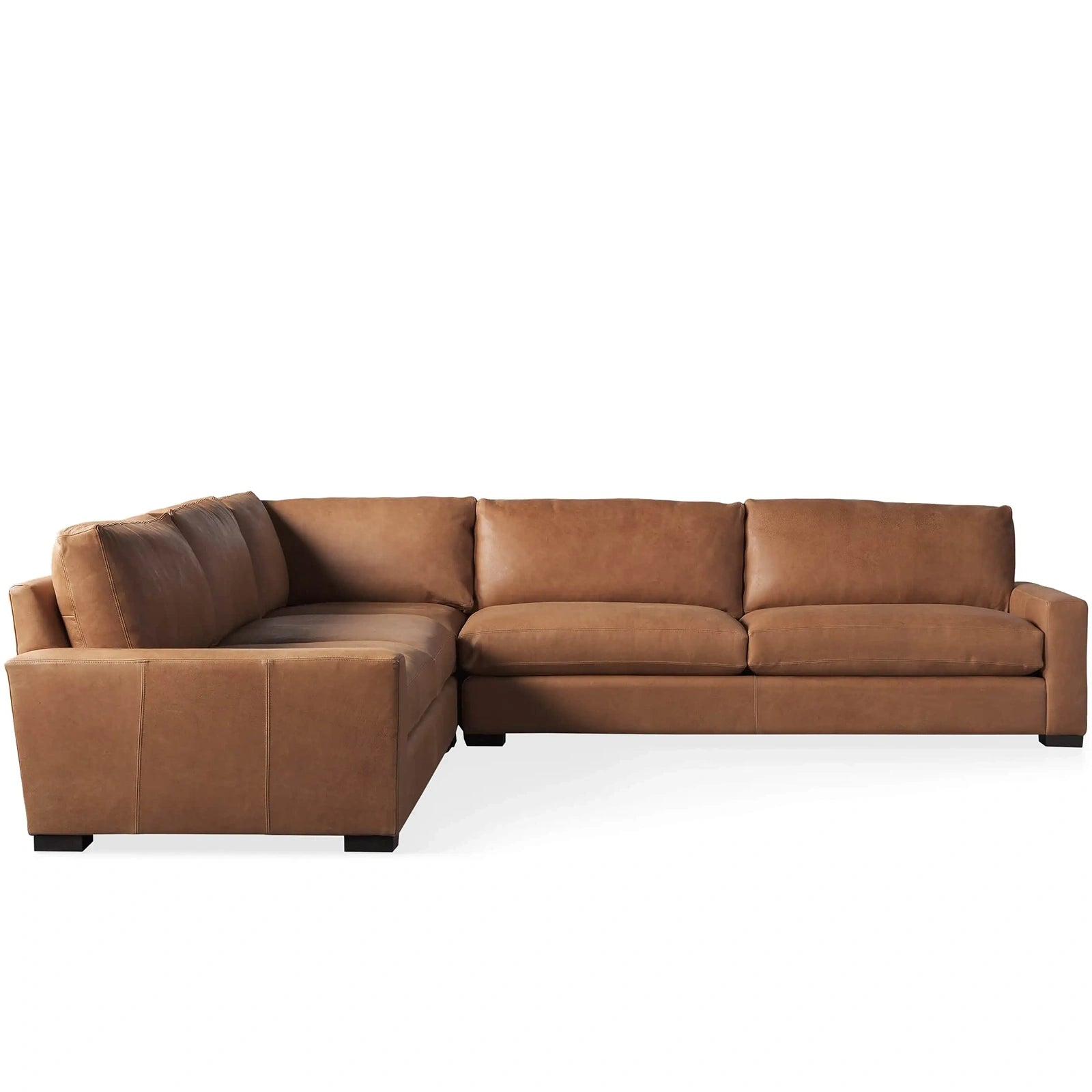Celestia Leather Three-Piece Corner Sectional
